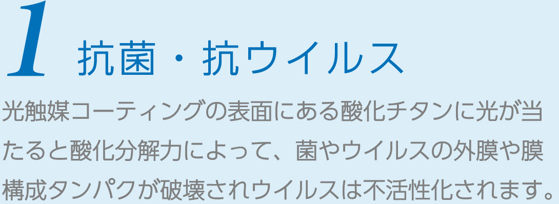 1.抗菌・抗ウイルス